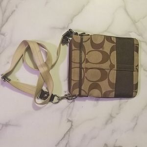 Coach Beige and Brown Purse